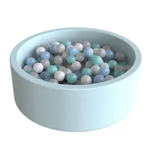 Jeu d'intérieur et d'extérieur pour bébé, rond mousse douce pour enfants, fosse à balles mignonne rose blanc bleu, piscine à balles souples pour tout-petits