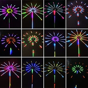 Luces <span class=keywords><strong>Led</strong></span> inteligentes de fuegos artificiales para interiores, luces RGB con cambio de Color para dormitorio, fiesta y Navidad - Product Image 1