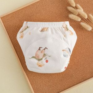 Pañales de Entrenamiento de Algodón Transpirable con Estampado para Bebé, con Protección Anti-Fugas, Superficie Seca, Lavables, para Verano - Product Image 1