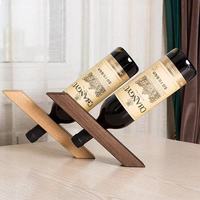 Porte-bouteilles et support flottant pour bouteilles en bambou classique, écologique et équilibré, outils de bar, décoration domestique, taille S