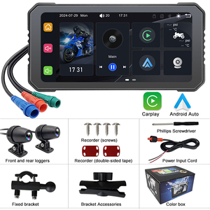 Navegador para Motocicleta de 6.25'' con CarPlay Inalámbrico, Android Auto, Cámara Dual, Grabadora, TPMS, Resistente al Agua IP67 - Product Image 6
