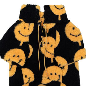 2022 패션 디자이너 개 옷 웃는 얼굴 L-6XL 양털 옷 큰 개 - Product Image 1