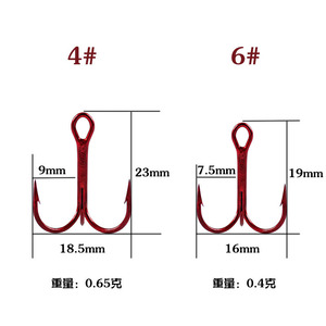 Vente en gros hameçons rouges <span class=keywords><strong>vmc</strong></span> haute qualité pour la pêche - Product Image 2