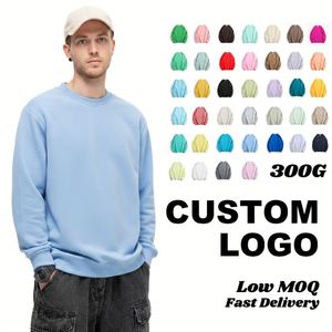 Sweat-shirts imprimés à épaules tombantes coupe classique 300G, hauts à col rond couleur macaron pour le printemps et l'automne, ODM Group Best Friend - Product Image 2