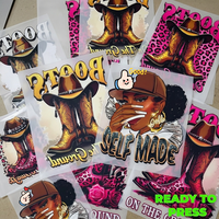 Autocollants en vinyle PET souple de haute qualité, lavables, prêts à être pressés, transferts thermiques DTF pour t-shirts