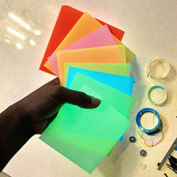 Feuille acrylique phosphorescente de 3 mm, panneau en plexiglas lumineux pour l'artisanat et la décoration, 12x20 pouces