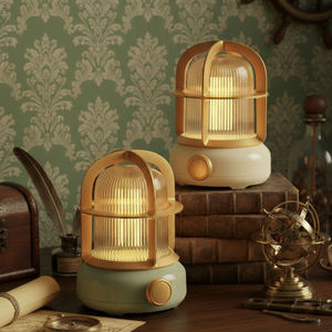 Lanterne portable avec interrupteur, <span class=keywords><strong>lampe</strong></span> de table LED <span class=keywords><strong>rechargeable</strong></span> moderne à lumière blanche chaude pour salon et extérieur - Product Image 3