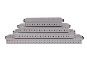 อลูมิเนียมอัลลอยด์ภาชนะฆ่าเชื้อเครื่องมือผ่าตัดสองชั้น 300*200*90 มม.กล่องฆ่าเชื้อ - Product Image 2