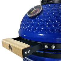 Barbecue au charbon de bois portable KIMSTONE, mini-grill Kamado en céramique de 13 pouces, idéal pour jardin et terrasse, logo personnalisé, directement de l'usine