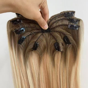 Extensions de <span class=keywords><strong>cheveux</strong></span> humains invisibles Octopus à clipser, <span class=keywords><strong>cheveux</strong></span> vierges alignés dans le sens des cuticules - Product Image 6