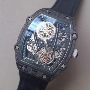Reloj de Fibra de Carbono Super RM Collaboration de 38g, Ultrafino, de 9mm, con Tourbillon Flotante, Luminoso, Estilo Hip-Hop, para Buceo - Product Image 2