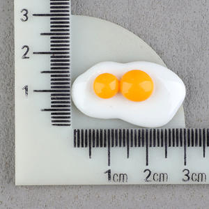 Vente flash : accessoires pour maison de poupée de cuisine, bricolage, œuf au plat, pain, cabochon en résine à dos plat, breloque - Product Image 5