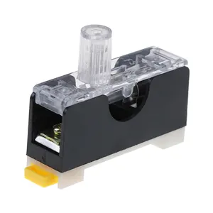 High Quality FS101 10A 6*30mm Fuse Socket With Indicator Light DIN RAIL Mounted Fuse