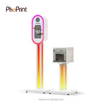 Phoprint Retro Magic Flight Case avec miroir - Photomaton - Nouveau design - Imprimante compatible avec les appareils photo