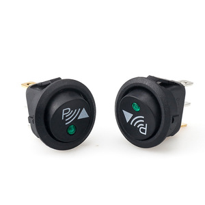 <b>Rocker</b> <b>Switch</b> <b>12V</b> Green Led On Off KCD2 Car Lighting Modification Cat Eye Round Fish Eye <b>Switch</b> Screw Terminal IP65 - Product Image 3
