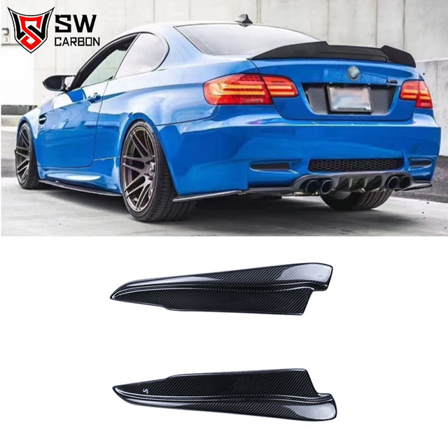 Carbon Fiber SW Style Rear Diffuser for BMW 3 Series E90 E92 E93 2005-2012 Rear Bumper Splitter Lip Diffuser Cover Trim