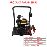 Pompe de transfert de carburant diesel 550W 12V 24V avec moteur DC pour réservoir de stockage de carburant avec support OEM