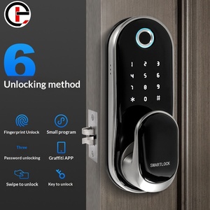 Serrure électronique sans clé à empreinte digitale de remplacement pour porte intérieure en bois ou porte de bureau en acier inoxydable - Product Image 1