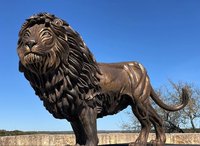Église religieuse personnalisée Cadeau catholique Statue grandeur nature personnalisée Statue Lion de Juda en bronze Sculpture Jardin de prière