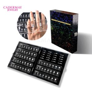 Cadermay - Juego de Herramientas para Medir Anillos y Piedras Preciosas, con Piedras Maestras de Diferentes Formas y Tamaños de Quilates (de 0.5 a 5 Quilates), Probador de Circonita Cúbica - Product Image 5