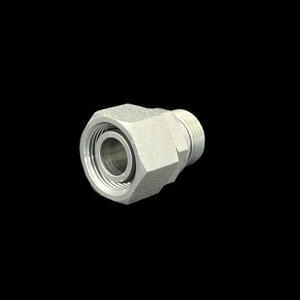 Raccord de transition à écrou mobile conique à 24 degrés, filetage métrique/britannique, droit, pour joints de type léger 2BC et de type lourd - Product Image 2