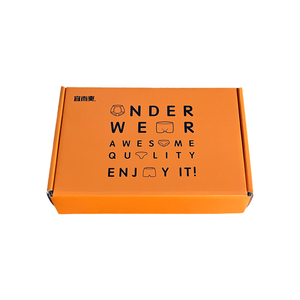 JAX 프리 디자인 생분해 재활용 소재 엠보싱 오렌지 골판지 친환경 방수 우편함 양말 신발용 - Product Image 2
