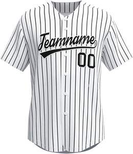 Ensembles de maillots d'équipe de baseball personnalisés uniformes sportifs avec nom imprimé et numéro évacuant l'humidité antibactérien unisexe pour adultes - Product Image 2