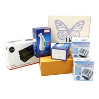 Boîte à bijoux rigide portable de luxe à double tiroir, en carton gaufré avec feuille d'or, matériaux recyclés, pour coffrets cadeaux cosmétiques multi-tailles