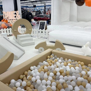 Set de Juego Suave para Exteriores en Beige Natural con Casa de Brinco, Equipo de <span class=keywords><strong>Gimnasio</strong></span>, Set de Juego Suave para Bebés, Alquiler para Eventos, Set de Juego de Espuma Suave para Niños - Product Image 5