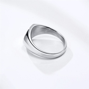 Oval Cluster <b>Rings</b> Couple Jewelry 18K Gold Plated Stainless Steel Custom Engraved Text Women Trendy <b>Blank</b> <b>Ring</b> XR Jewelry - Product Image 4