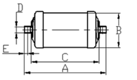 Filtre sec général DUNAN de qualité supérieure 1/2\" 1/4\" 5/8 pouce Filtre déshydrateur unidirectionnel pour système d'ingénierie de réfrigération et de stockage frigorifique