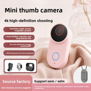 กล้องกีฬาพกพา 4K รุ่นใหม่ล่าสุด สำหรับถ่ายวิดีโอในชีวิตประจำวัน ป้องกันการสั่นไหว ขนาดเล็กพกพาสะดวก พร้อมแม่เหล็กดูดติดได้ กันน้ำ หน้าจอ 0.96 นิ้ว - Product Image 2