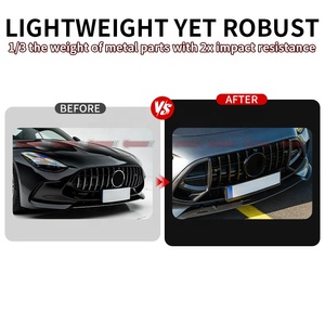 ชุดแต่งกระจังหน้าคาร์บอนไฟเบอร์แบบแห้ง BB Style สำหรับ Mercedes AMG GT63 C192 ของแท้แบบ Pre-Preg ขายส่ง - Product Image 2