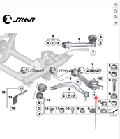 Lien de stabilisation avant gauche pour Rolls-Royce Ghost, numéro OE 31350440780L, pièces de rechange automobiles de luxe