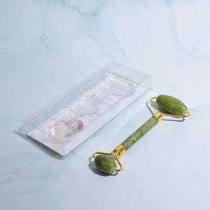 Rouleau de <span class=keywords><strong>jade</strong></span> naturel double tête pour massage Gua Sha, ensemble rouleau de <span class=keywords><strong>jade</strong></span> et Gua Sha, vente en gros, direct usine - Product Image 3