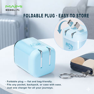 Ensemble de charge rapide PD 45W mini en gros avec puce intelligente et protection multi-couches, <span class=keywords><strong>chargeur</strong></span> mural GaN pour accessoires mobiles (prise US) 220V - Product Image 3