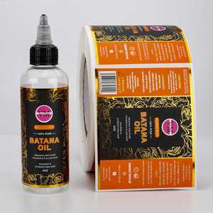Huile de Batana VM Natural Products 4oz, étiquette rectangulaire en PET imperméable pour les soins capillaires - Product Image 2