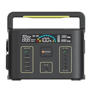 Outdoor and Home Portable Solar Power Station 500W Solar Power Supply with LED Solar Energy Generator Charging by Solar Panels
