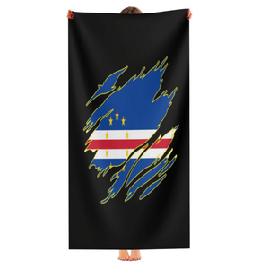 Nouvelle conception, serviette de plage personnalisée Cap-Vert, séchage rapide, absorbante, légère, fine, pour salle de bain, <span class=keywords><strong>piscine</strong></span>, natation - Product Image 4
