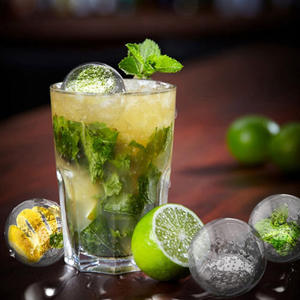 Molde de silicona DD1137 para hacer bolas de hielo al por mayor, bandeja cuadrada grande para whisky, molde esférico y de cubos DIY - Product Image 4