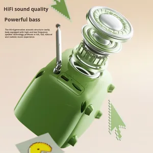 Ai Smart 8W Mini Écran Tactile pour Haut-Parleur Bluetooth <span class=keywords><strong>Radio</strong></span> Rétro Multi-Fonction Réveil Paroles Affichage Bruit Blanc Supports - Product Image 3