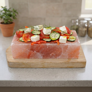 100% Selling Refined Natural <b>Pink</b> Himalaya Salt Cooking Slab Premium Grade Carved Technique Kitchen Use OEM Private Label - Product Image 1