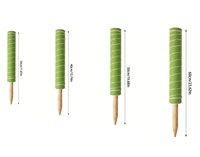 Tiges de mousse de 28,7 pouces pour plantes grimpantes, supports en tissu de mousse pour plantes grimpantes d'intérieur et d'extérieur, croissance verticale, attaches en corde de sisal