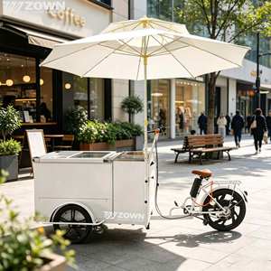 Remorque de chariot alimentaire électrique ZOWN avec parasol pour utilisation en extérieur - Product Image 1