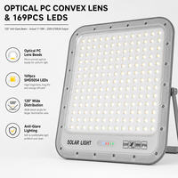 Harga Pabrik Lampu Sorot Tenaga Surya 300W Aluminium Die-cast Tahan Air IP66 Lampu Jalan LED Outdoor dengan Remote Control