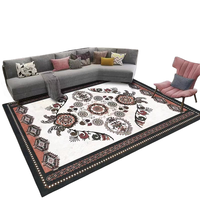 Large Modern Polyester High Pile Custom Printed Luxury Carpet for Living Room Home Decoration PET Friendly & Stain Resistant