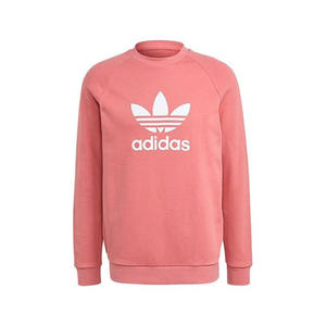 Adidas <b>Men's</b> Active Crew <b>Sweater</b> With Trefoil Logo In Passion Red And <b>White</b>, 100% Cotton, Regular Fit, All Seasons, Front Print, - Product Image 1