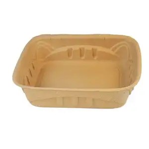 Kitty Sift Disposable Cat Litter Box Eco-Friendly Sustainable Cat Toliet Molded Paper Clean - Jumbo