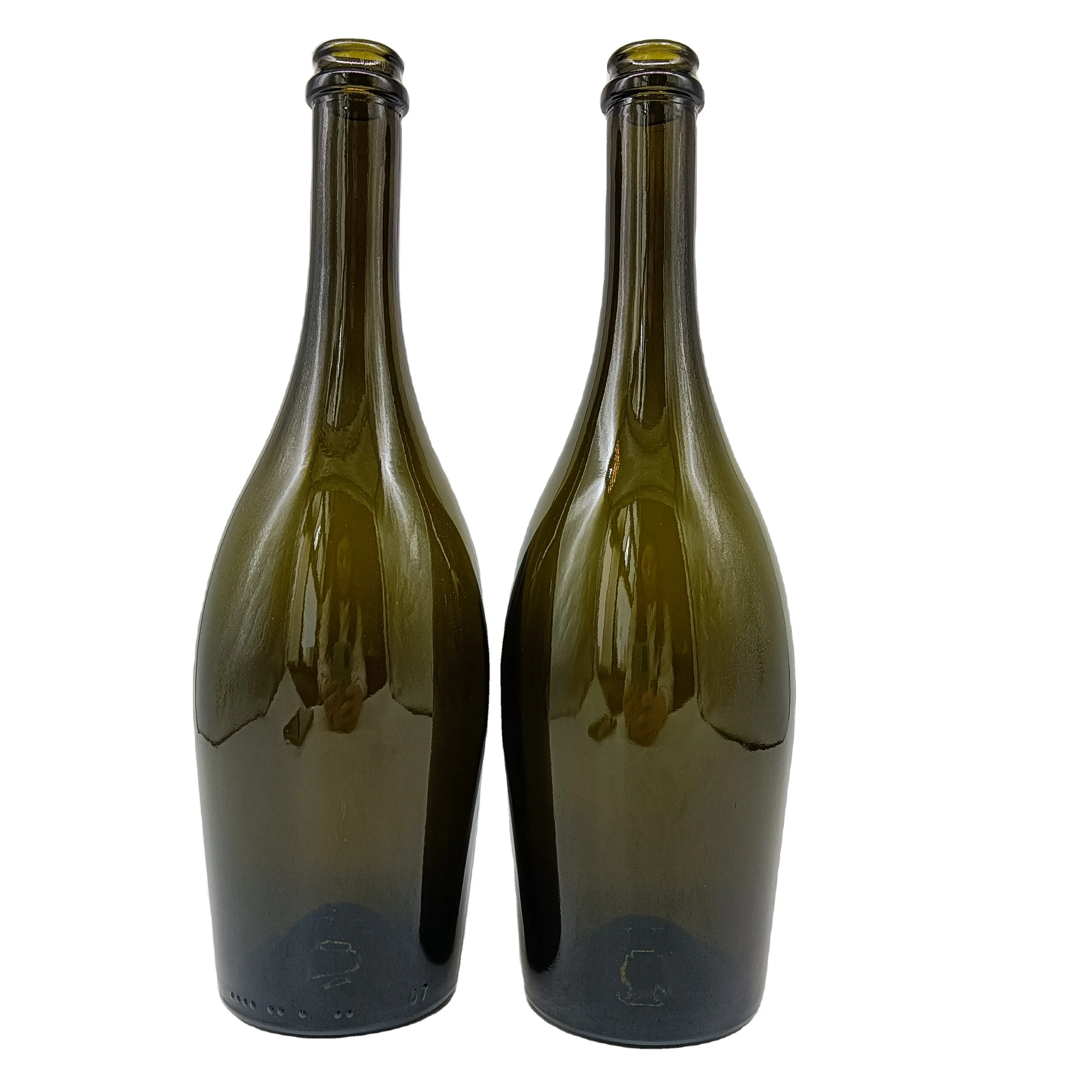 750 Ml 1000 Ml Champagne Glass Bottle Brown Green Color Manufacture Wholesale Price