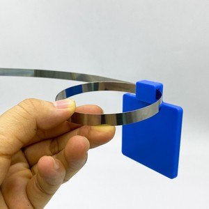 Etiqueta RFID para Bridas de Cables para <span class=keywords><strong>Gestión</strong></span> de Redes Eléctricas Modelo RFIDHY-CBT5555 Brida de Acero con Chip U CODE 9 Frecuencia UHF ISO18000 6C - Product Image 3